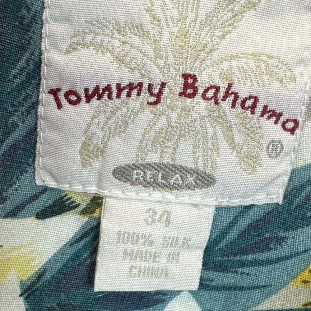 Tommy Bahama 100% Silk Pants Mens 34 Relax Pleated Tan Cuffed Casual Chino EUC